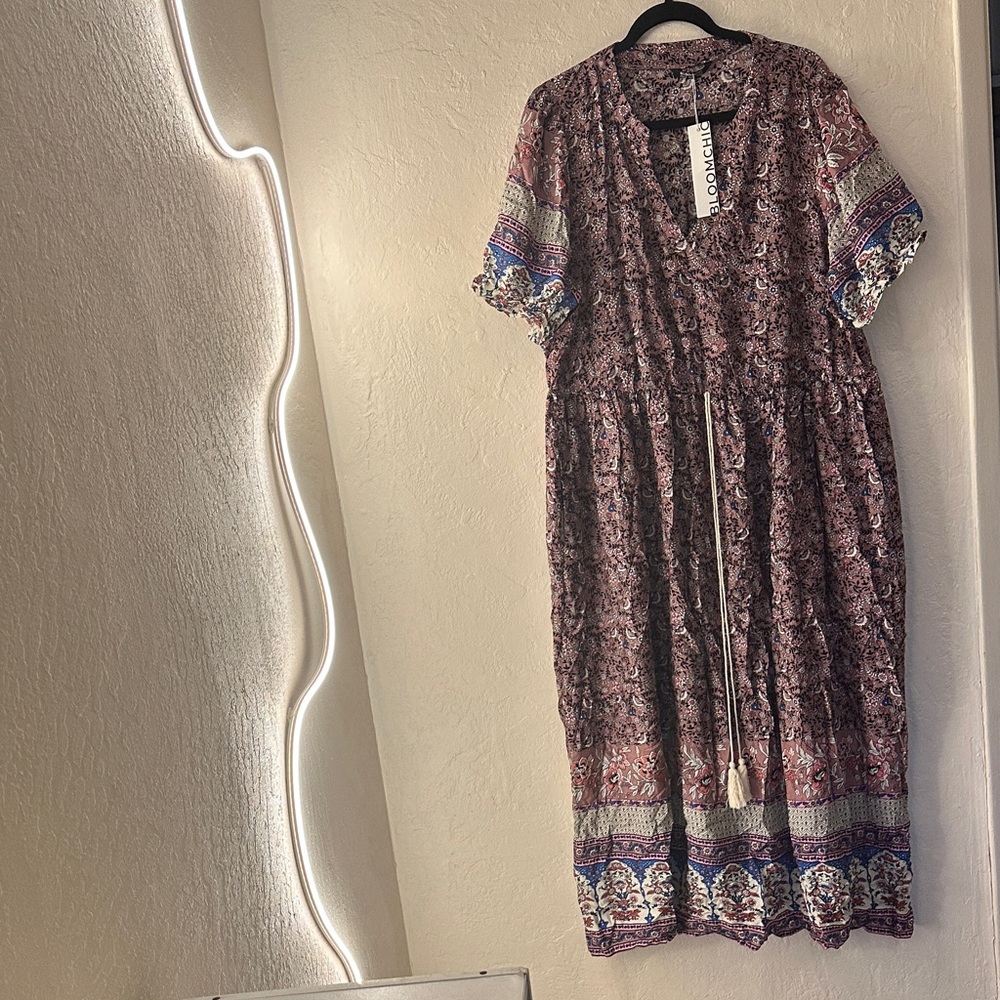 Bloomchic Bohemian Floral Maxi Dress